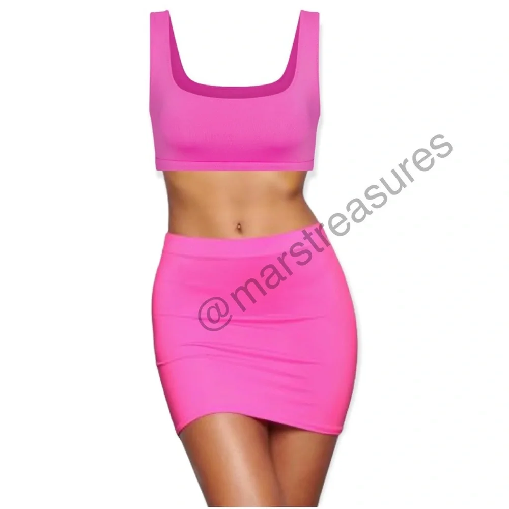 NWT Set Skims Swim Tube Skirt w/ Swim Tank Bikini Sz XXS Taffy